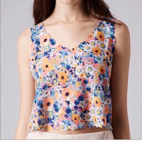 Topshop floral crop top - Picture 1 of 6